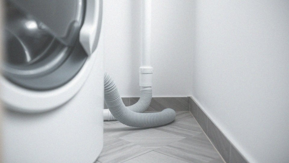 Jak powinien być zainstalowany wąż odpływowy?
